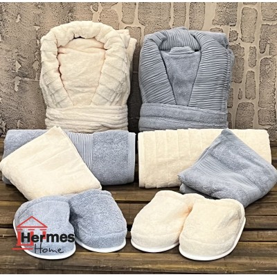 ست حوله (عروس و داماد)|روتختی و کالای خواب هرمس هوم