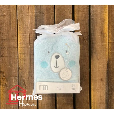 حوله|حوله تن پوش پانچو عروسکی مادرکر MOTHERCARE مدل: BLUE BEAR حوله|حوله تن پوش پانچو عروسکی مادرکر MOTHERCARE مدل: BLUE BEAR