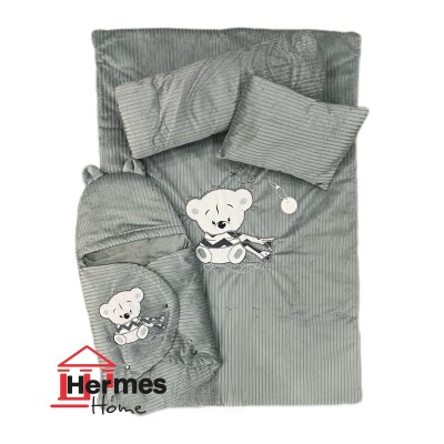 کالای خواب|سرویس خواب نوزاد با قنداق مادرکر MOTHERCARE مدل: SCARF BEAR GRI کالای خواب|سرویس خواب نوزاد با قنداق مادرکر MOTHERCARE مدل: SCARF BEAR GRI