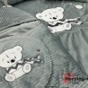 کالای خواب|سرویس خواب نوزاد با قنداق مادرکر MOTHERCARE مدل: SCARF BEAR GRI
