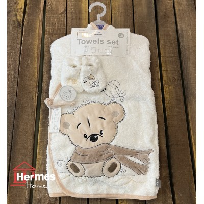 خانه|سرویس حوله نوزادی ۵ تیکه مادرکر MOTHERCARE مدل: SCARF BEAR KREM خانه|سرویس حوله نوزادی ۵ تیکه مادرکر MOTHERCARE مدل: SCARF BEAR KREM
