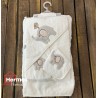 خانه|سرویس حوله نوزادی ۵ تیکه مادرکر MOTHERCARE مدل: BIRD AND ELEPHENT KREM