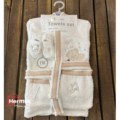 خانه|سرویس حوله نوزادی ۵ تیکه مادرکر MOTHERCARE مدل: BEAR RABBIT KREM خانه|سرویس حوله نوزادی ۵ تیکه مادرکر MOTHERCARE مدل: BEAR RABBIT KREM