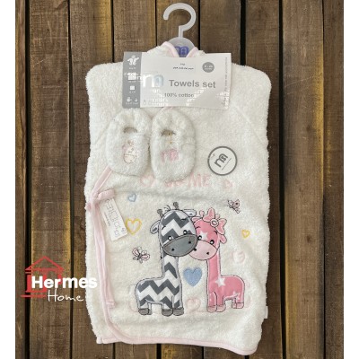 حوله|سرویس حوله نوزادی ۵ تیکه مادرکر MOTHERCARE مدل: U AND ME WHITE حوله|سرویس حوله نوزادی ۵ تیکه مادرکر MOTHERCARE مدل: U AND ME WHITE