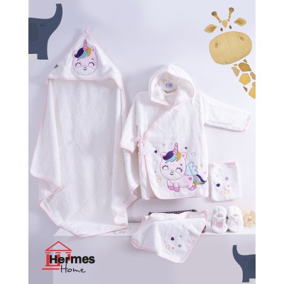 حوله|سرویس حوله نوزادی ۵ تیکه مادرکر MOTHERCARE مدل: UNICORN WHITE حوله|سرویس حوله نوزادی ۵ تیکه مادرکر MOTHERCARE مدل: UNICORN WHITE