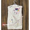 حوله|سرویس حوله نوزادی ۵ تیکه مادرکر MOTHERCARE مدل: UNICORN WHITE