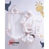 حوله|سرویس حوله نوزادی ۵ تیکه مادرکر MOTHERCARE مدل: LITTLE KING KREM