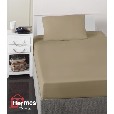 ملحفه کش دار تشک|ملحفه کشدار پنبه دوزی یکنفره 90 هرمس HERMES رنگ: مشکی