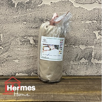 کالای خواب|ملحفه کش دار تشک یکنفره 90 ولنتینا VALENTINA رنگ: NESCAFE