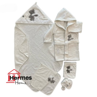 حوله|سرویس حوله نوزادی ۵ تیکه مادرکر MOTHERCARE مدل: BROHTER BEAR KREM حوله|سرویس حوله نوزادی ۵ تیکه مادرکر MOTHERCARE مدل: BROHTER BEAR KREM