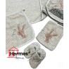 حوله|سرویس حوله نوزادی ۵ تیکه مادرکر MOTHERCARE مدل: HELLO BUNNY GREEN