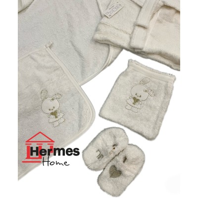 حوله|سرویس حوله نوزادی ۵ تیکه مادرکر MOTHERCARE مدل: RABBIT LUX WHITE حوله|سرویس حوله نوزادی ۵ تیکه مادرکر MOTHERCARE مدل: RABBIT LUX WHITE
