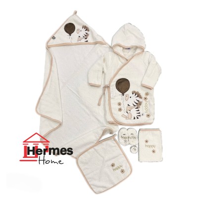 حوله|سرویس حوله نوزادی ۵ تیکه مادرکر MOTHERCARE مدل: ZEBRA KREM حوله|سرویس حوله نوزادی ۵ تیکه مادرکر MOTHERCARE مدل: ZEBRA KREM