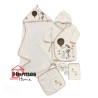 حوله|سرویس حوله نوزادی ۵ تیکه مادرکر MOTHERCARE مدل: ZEBRA KREM