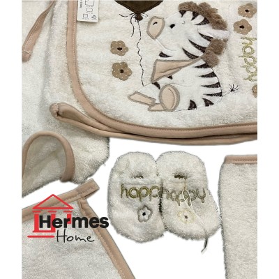حوله|سرویس حوله نوزادی ۵ تیکه مادرکر MOTHERCARE مدل: ZEBRA KREM حوله|سرویس حوله نوزادی ۵ تیکه مادرکر MOTHERCARE مدل: ZEBRA KREM