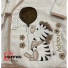 حوله|سرویس حوله نوزادی ۵ تیکه مادرکر MOTHERCARE مدل: ZEBRA KREM