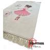 فرشینه و قالیچه|فرشینه چاپی 100x60 مدل: MY LITTEL BALLERINA