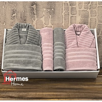 حوله|سرویس حوله پنبه ژاکارد دونفره زبرا مدل: (ZEBRA (zeytin yesili-gul kurusu