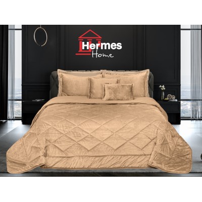 کالای خواب|روتختی مخمل دونفره هرمس HERMES مدل: ROMBOS 004