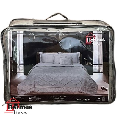 کالای خواب|روتختی مخمل دونفره هرمس HERMES مدل: ROMBOS 005 کالای خواب|روتختی مخمل دونفره هرمس HERMES مدل: ROMBOS 005