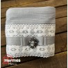 حوله|ست حوله دستی عروس هرمس HERMES رنگ: GRI