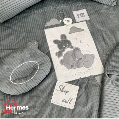 کالای خواب|سرویس خواب نوزاد با قنداق گلدوزی مادرکر MOTHERCARE مدل: BEAR AND RABBIT GRI کالای خواب|سرویس خواب نوزاد با قنداق گلدوزی مادرکر MOTHERCARE مدل: BEAR AND RABBIT GRI