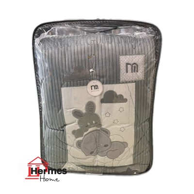 کالای خواب|سرویس خواب نوزاد با قنداق گلدوزی مادرکر MOTHERCARE مدل: BEAR AND RABBIT GRI کالای خواب|سرویس خواب نوزاد با قنداق گلدوزی مادرکر MOTHERCARE مدل: BEAR AND RABBIT GRI