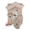 کالای خواب|سرویس خواب نوزاد با قنداق گلدوزی مادرکر MOTHERCARE مدل: BEAR AND RABBIT NESCAFE