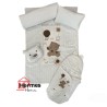 کالای خواب|سرویس خواب نوزاد با قنداق گلدوزی مادرکر MOTHERCARE مدل: BEAR AND BALLOON BEYAZ