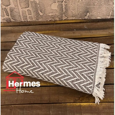 پیکه تک و شال مبل|شال مبل سلونیا ابعاد 170X200 مدل: ZIKZAK NESCAFE