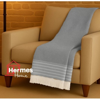 پیکه تک و شال مبل|شال مبل سلونیا ابعاد 170X200 مدل: CLASIC KREM