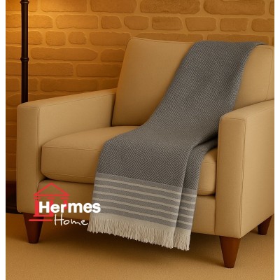 پیکه تک و شال مبل|شال مبل سلونیا ابعاد 170X200 مدل: CLASIC KREM