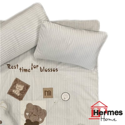 کالای خواب|سرویس خواب نوزاد با قنداق گلدوزی مادرکر MOTHERCARE مدل: MR BEAR BALLOON BEYAZ