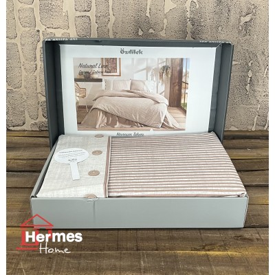 کالای خواب|روتختی کاوری رنفورس دونفره اوزدیلک Ozdilek مدل: NATURAL LINE SOMON