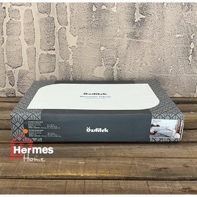 کالای خواب|روتختی کاوری رنفورس دونفره اوزدیلک Ozdilek مدل: NATURAL LINE GRI