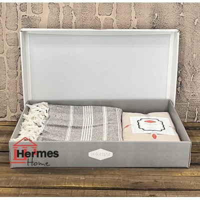 کالای خواب|روتختی پیکه دونفره سلونیا SELONIA مدل: SOREN KAHVE