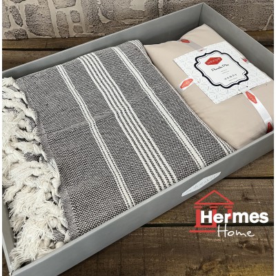 کالای خواب|روتختی پیکه دونفره سلونیا SELONIA مدل: SOREN KAHVE