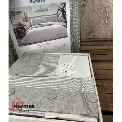 کالای خواب|روتختی کاوری رنفورس دونفره اوزدیلک Ozdilak مدل: NATURAL GRAY