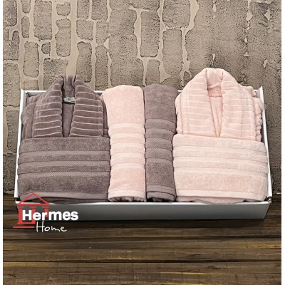 حوله|سرویس حوله پنبه ژاکارد دونفره زبرا مدل: (ZEBRA (muka-pudra