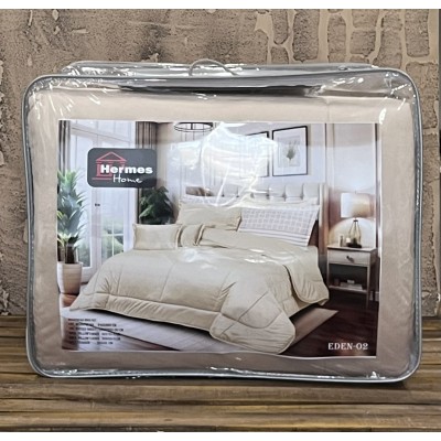 کالای خواب|روتختی مخمل دونفره هرمس HERMES مدل: EDEN 002
