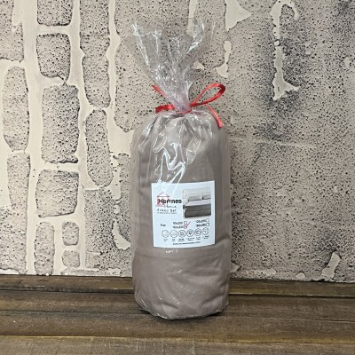 کالای خواب|ملحفه کش دار تشک دونفره 160 کویین هرمس HERMES رنگ: NESCAFE