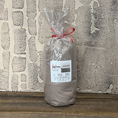 کالای خواب|ملحفه کش دار تشک یکنفره 120 هرمس HERMES رنگ: NESCAFE