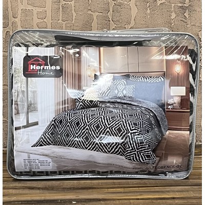 کالای خواب|روتختی شانل دونفره هرمس HERMES مدل: FLORENCE 01