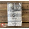 ست حوله (عروس و داماد)|ست حوله دستی عروس هرمس HERMES رنگ: GRI