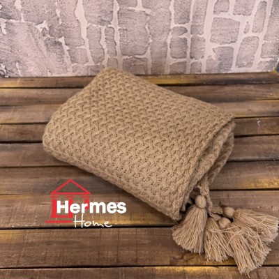 پیکه تک و شال مبل|شال مبل حصیری ابعاد 180X140 رنگ: NESCAFE