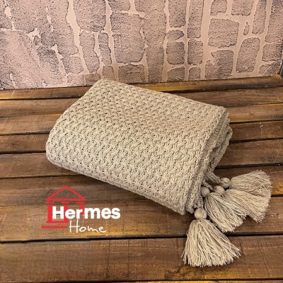 پیکه تک و شال مبل|شال مبل حصیری ابعاد 180X140 رنگ: HAKI