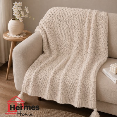 پیکه تک و شال مبل|شال مبل حصیری ابعاد 180X140 رنگ: طوسی تیره
