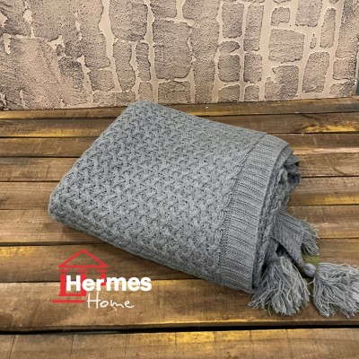 پیکه تک و شال مبل|شال مبل حصیری ابعاد 180X140 رنگ: GRI