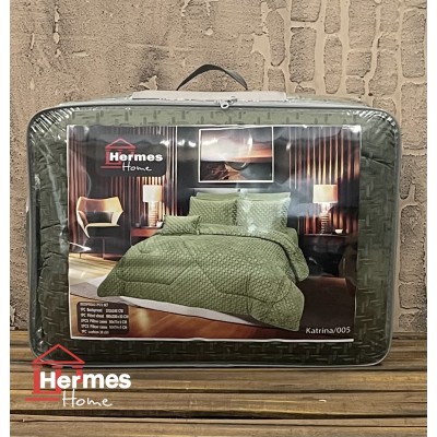 سرویس لحاف دونفره|روتختی مخمل دونفره هرمس HERMES مدل: KATRINA 005