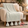 پیکه تک و شال مبل|شال مبل الیزه ابعاد 180X140 رنگ: GRI